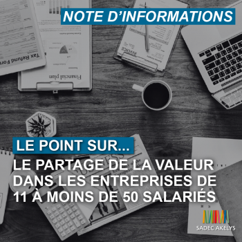 Le partage de la valeur dans les entreprises de 11 à moins de 50 salariés